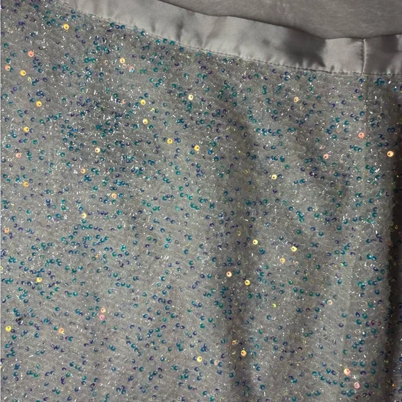 Forever 21 White Sequin Wrap Skirt - Picture 9 of 14